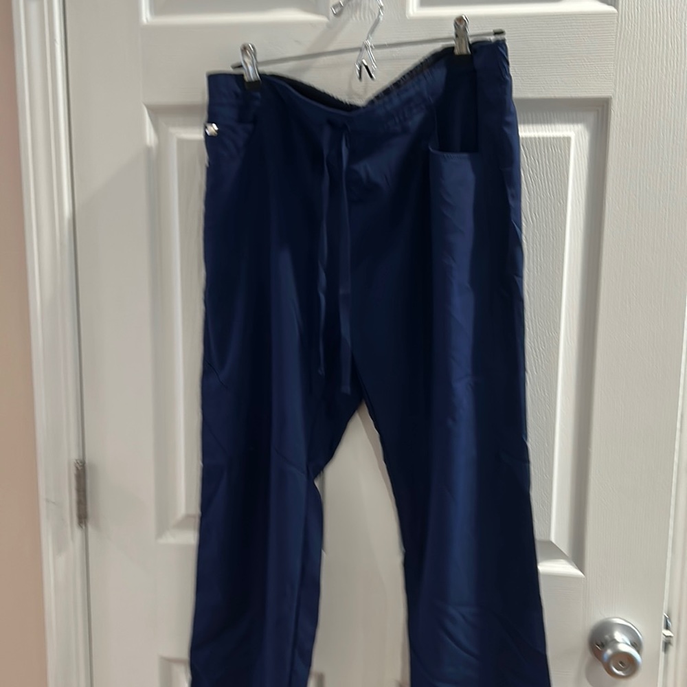 COPY - Navy Blue Greys anatomy signature scrub pants
